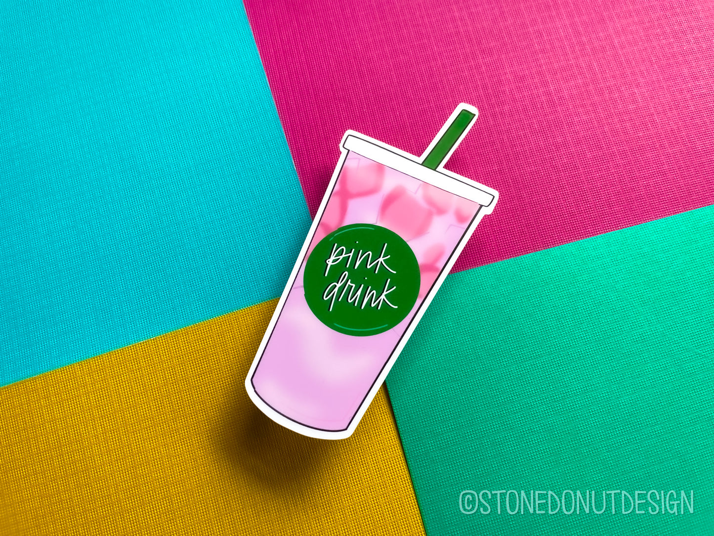 Pink Drink Vinyl Sticker