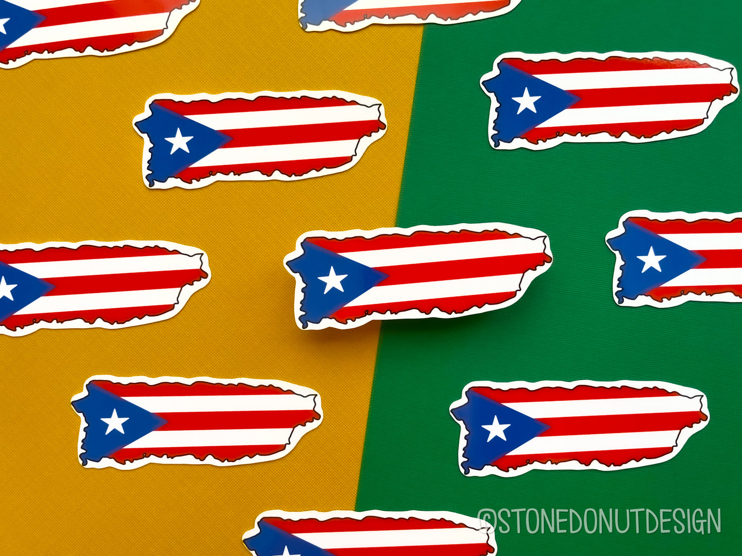Puerto Rico Flag Vinyl Sticker
