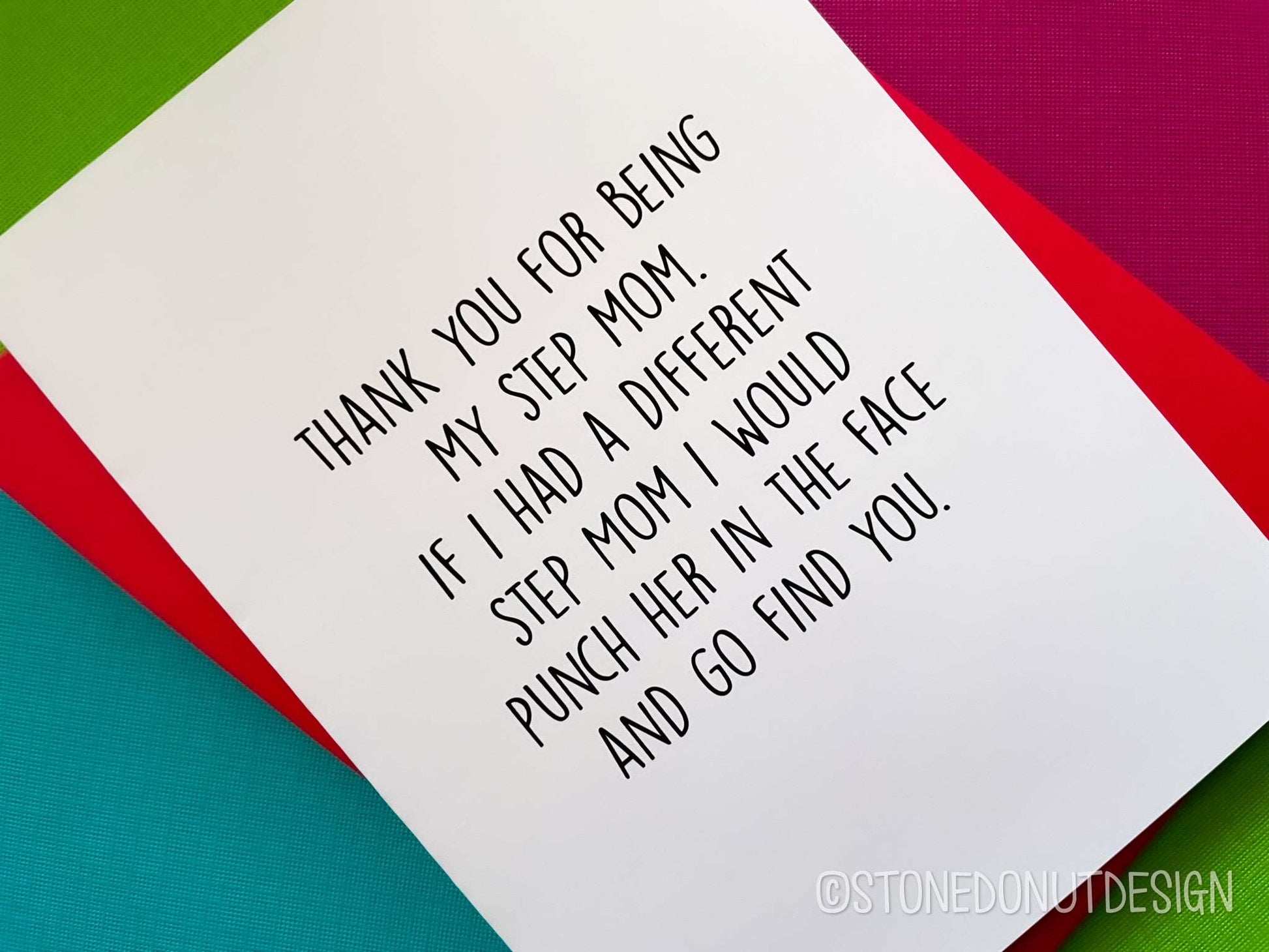 Funny Step Dad or Step Mom Card by StoneDonut Design