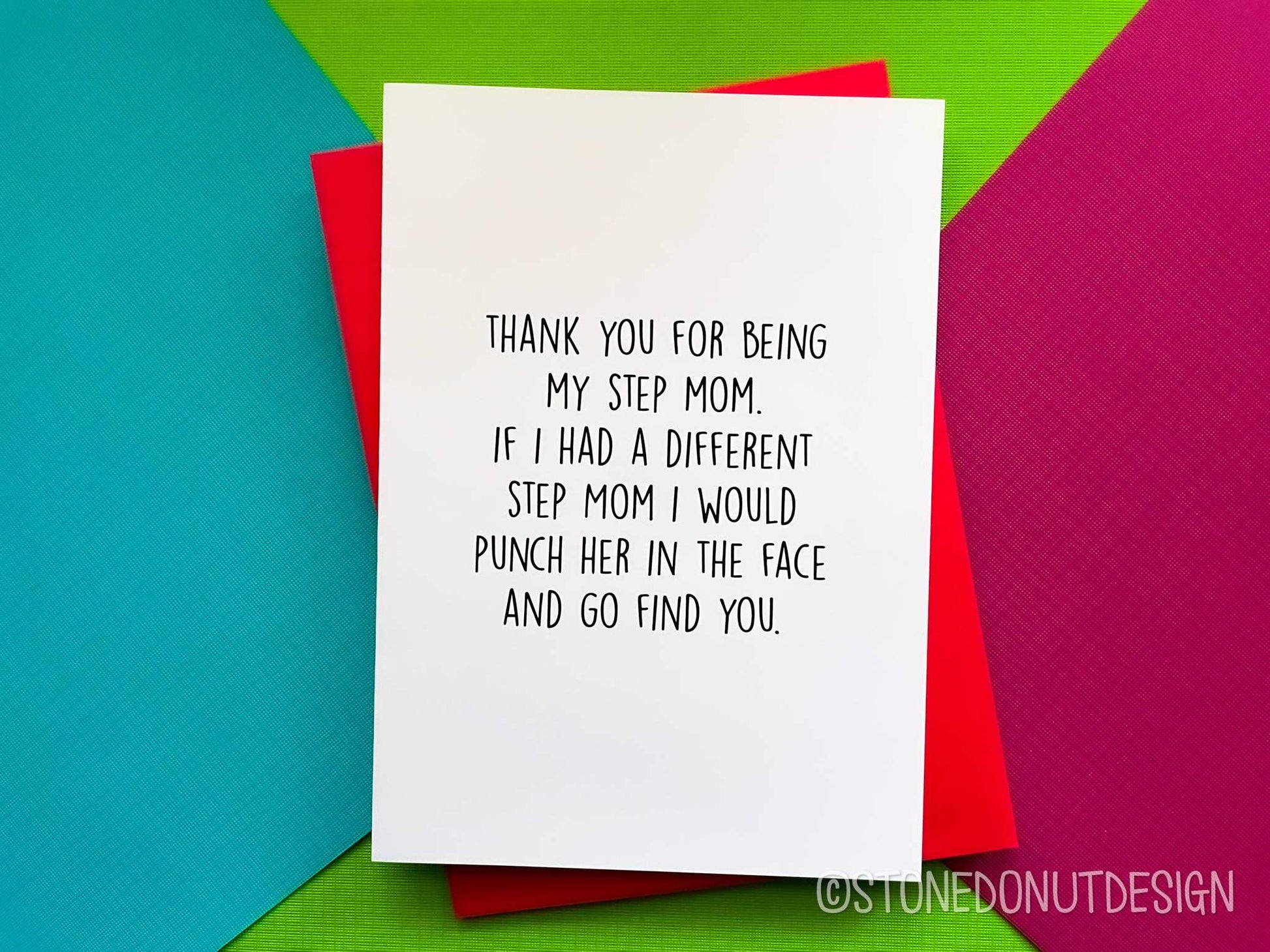 Funny Step Dad or Step Mom Card by StoneDonut Design