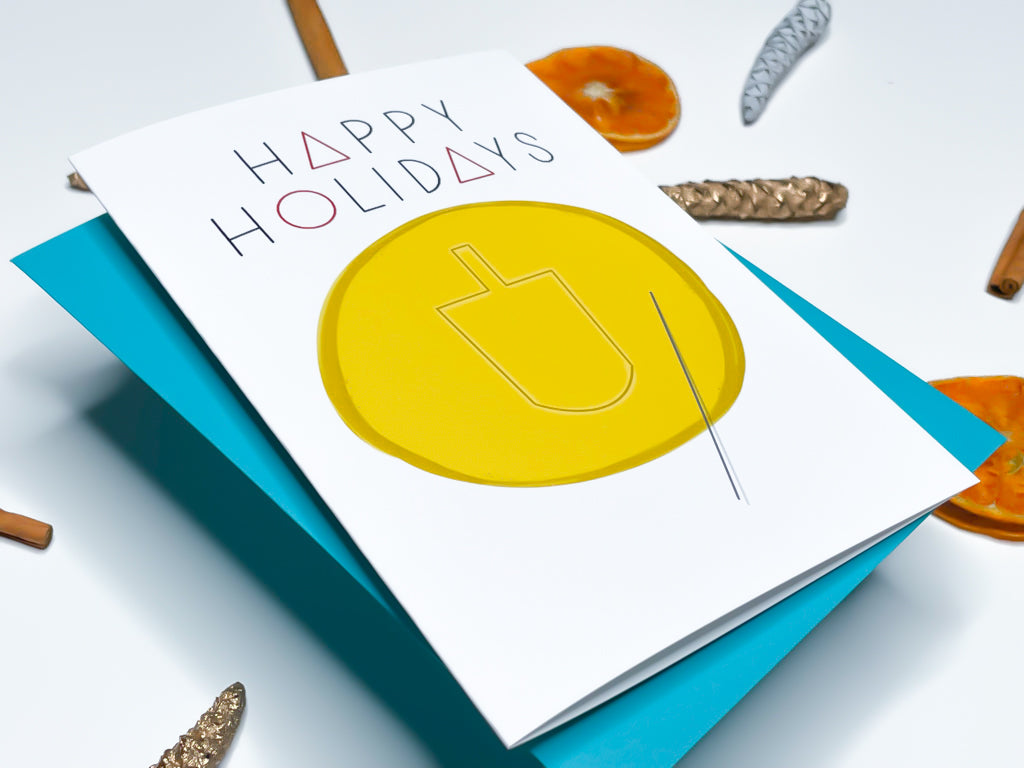 Squid Games Dreidel Cookie Hanukkah Card