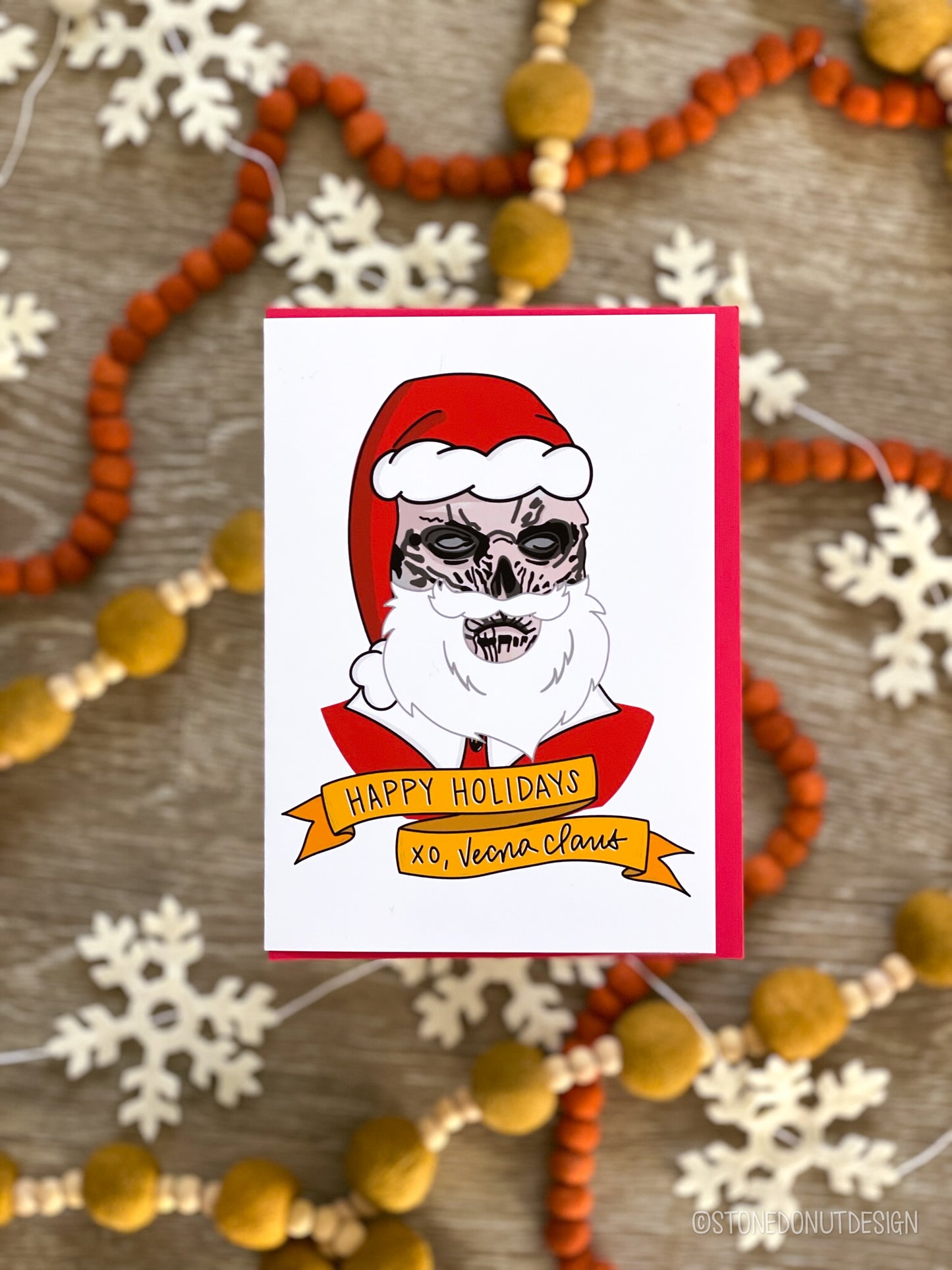 Vecna Claus Stranger Things Inspired Card by StoneDonut Design