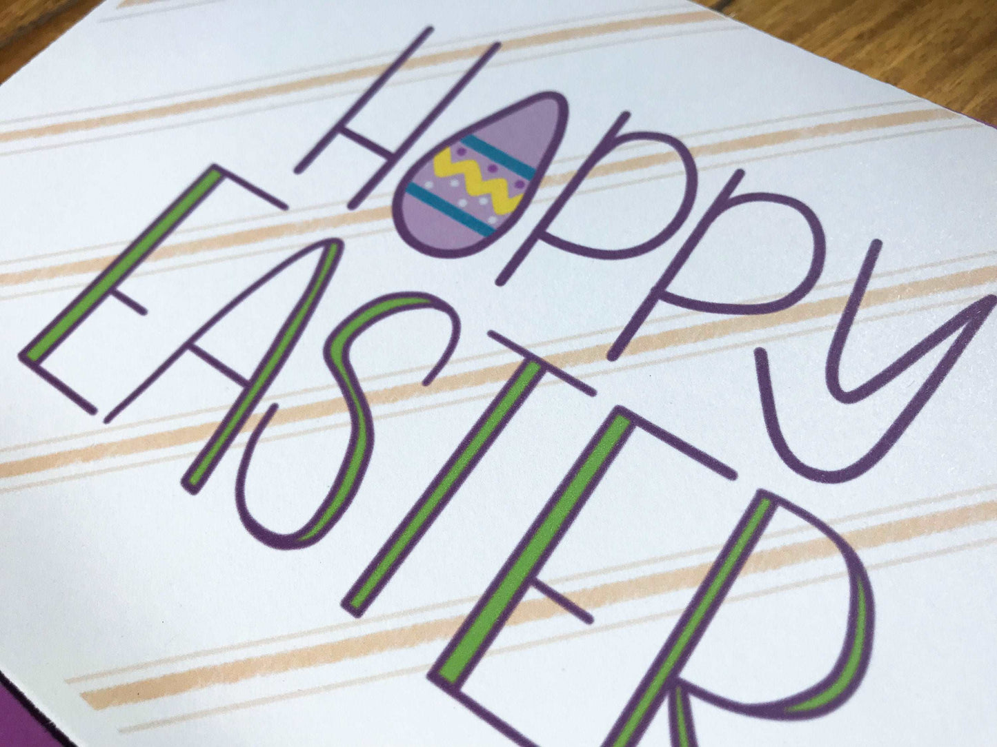 Cute Handmade Happy Easter Card by StoneDonut Design