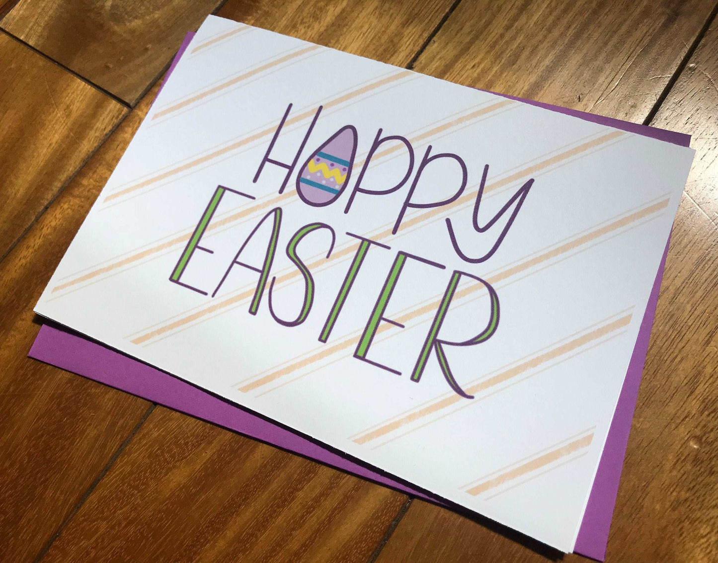Cute Handmade Happy Easter Card by StoneDonut Design