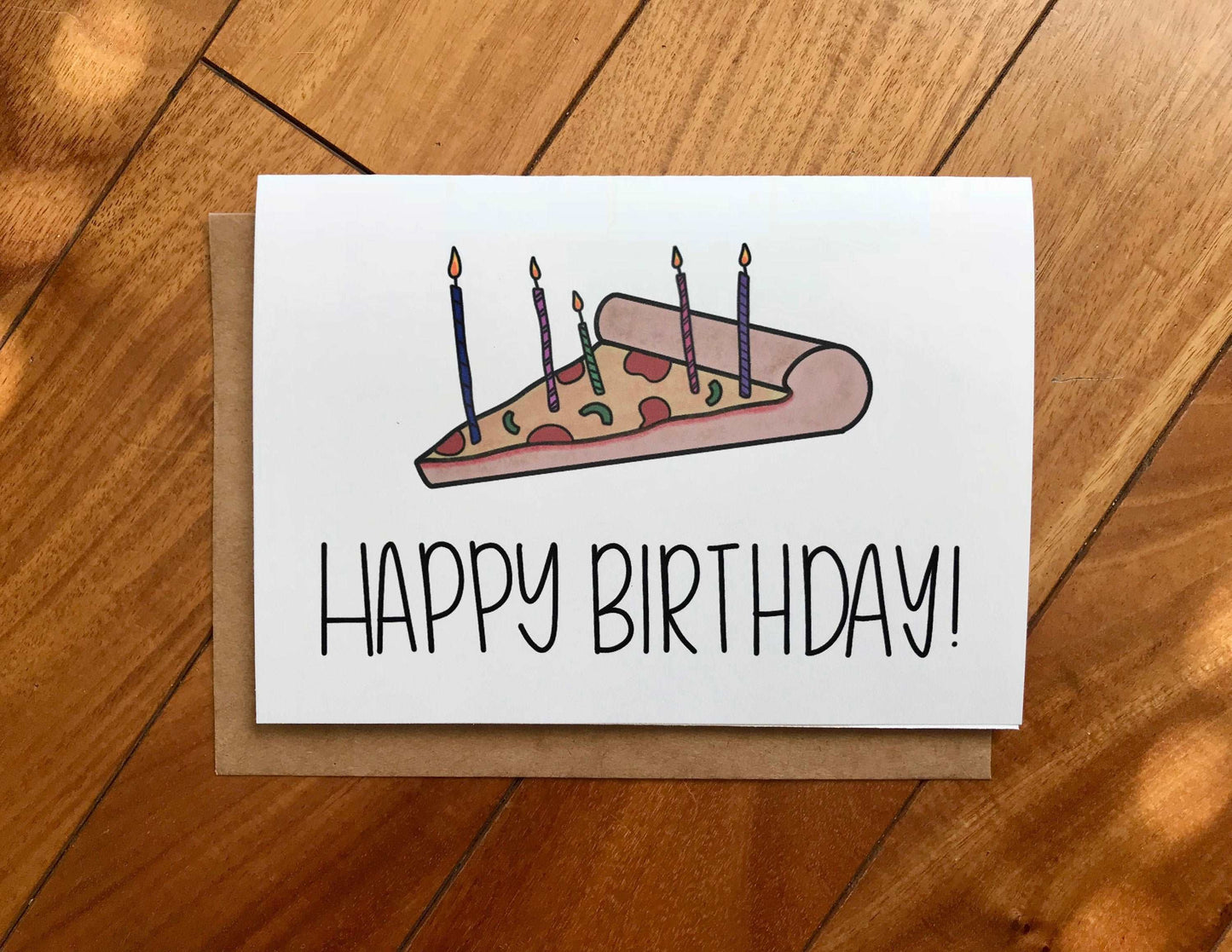 Fun Pizza Birthday Card by StoneDonut Design
