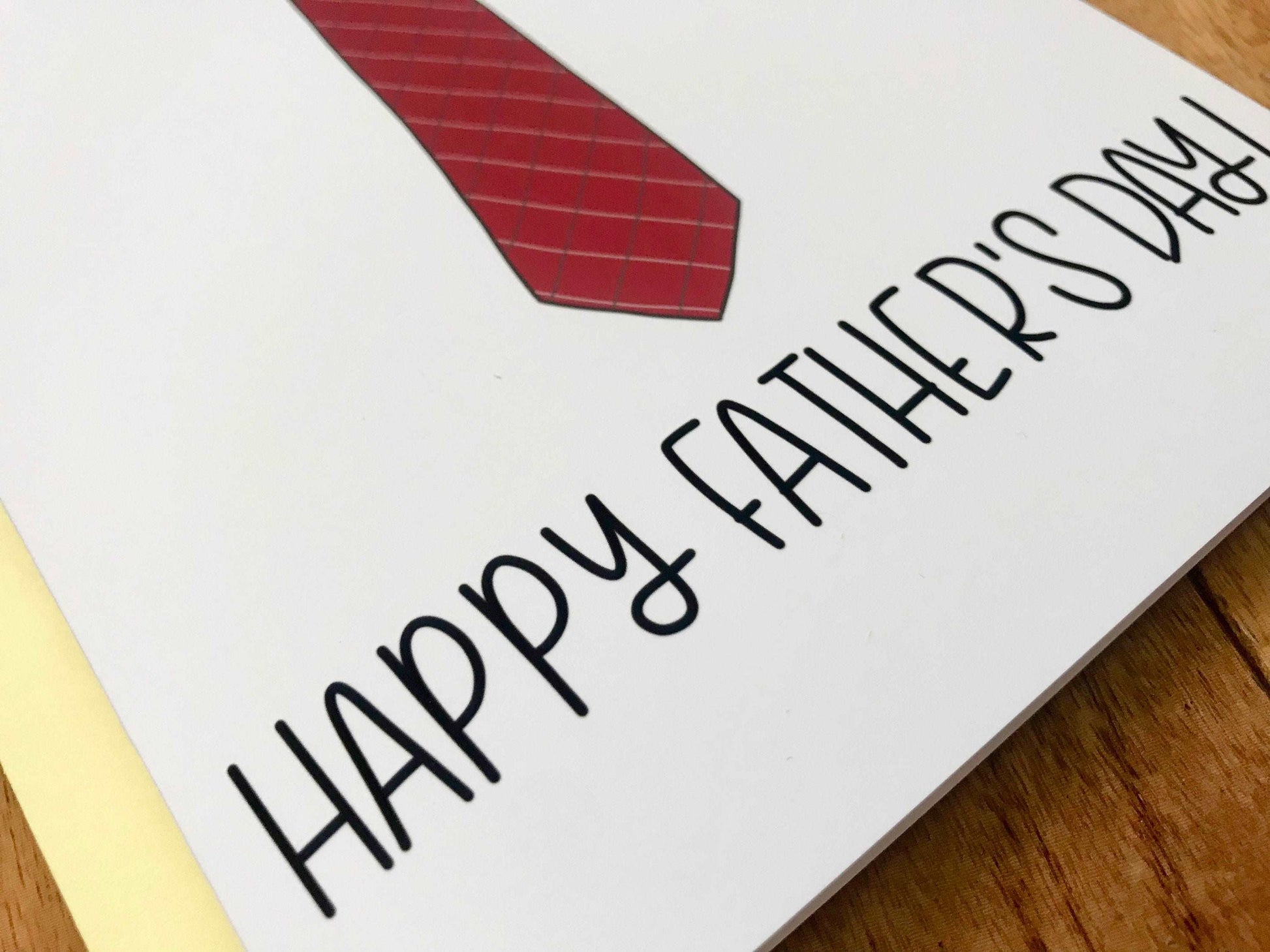 Father's Day Handmade Necktie Card by StoneDonut Design