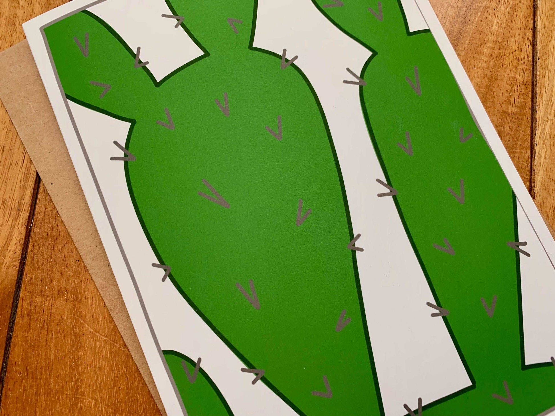 Cactus Note Card by StoneDonut Design