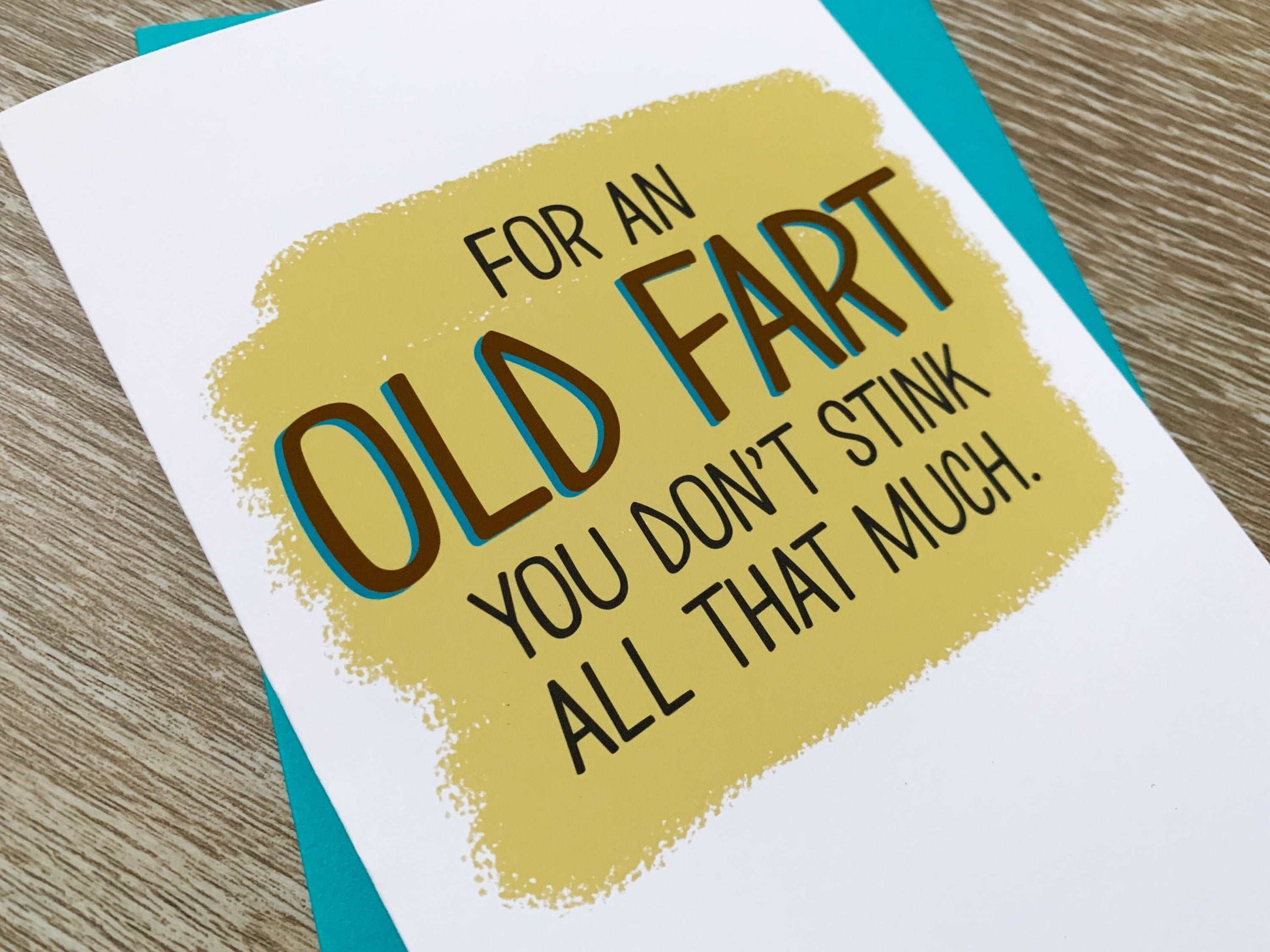 Funny Handmade Old Fart Birthday Card by StoneDonut Design