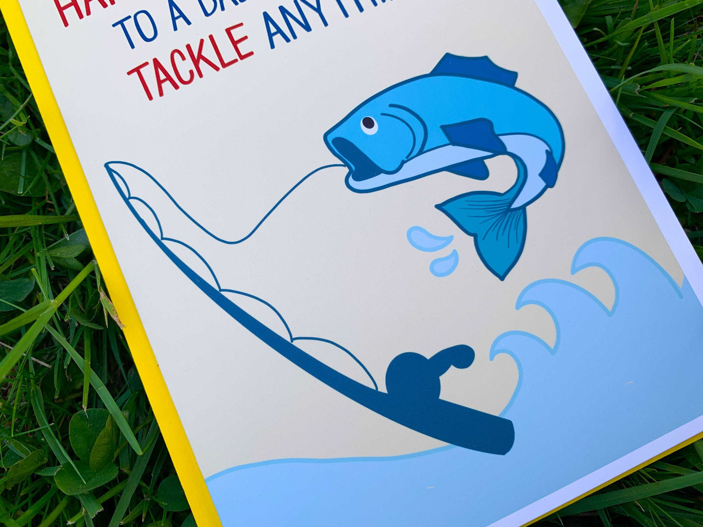 Fisherman Father's Day Card by StoneDonut Design