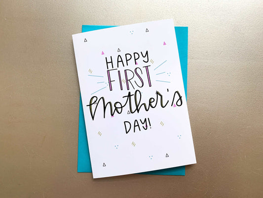 First Mother's Day Handmade Card by StoneDonut Design