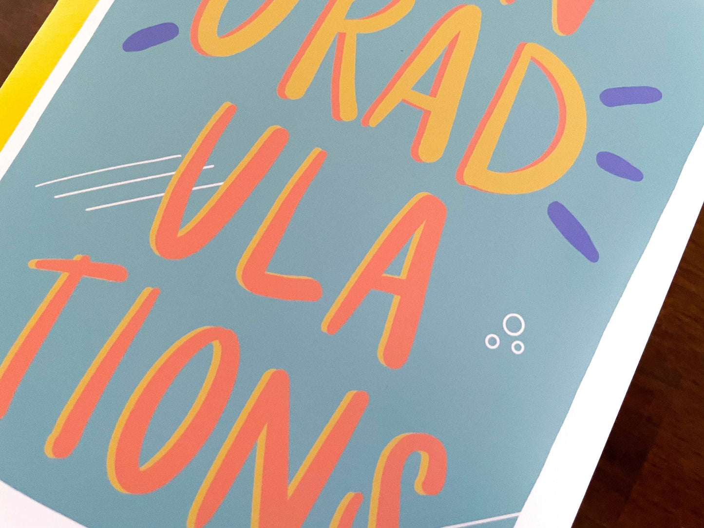 Colorful Graduation Card by StoneDonut Design