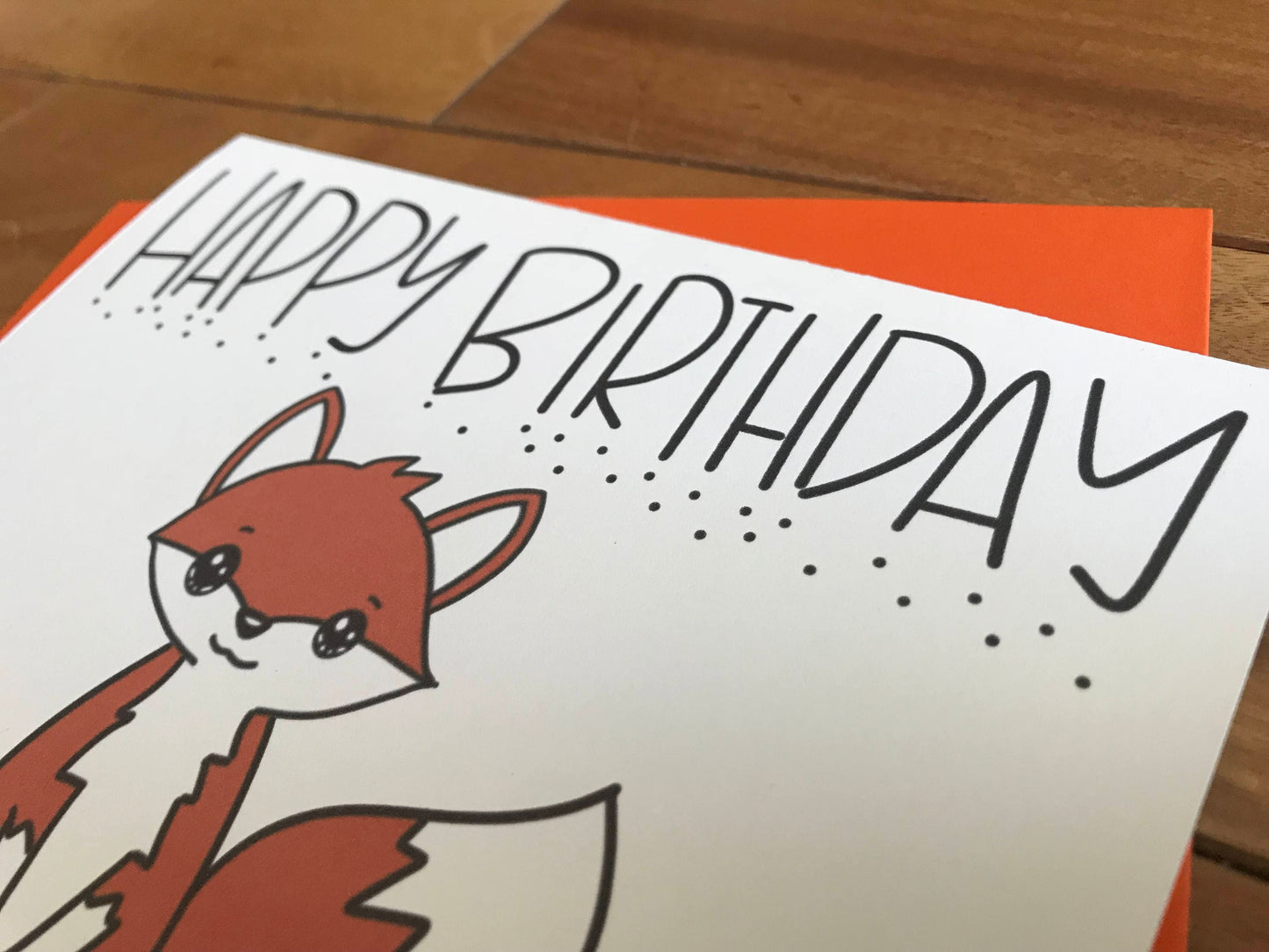 Happy Birthday Fox by StoneDonut Design