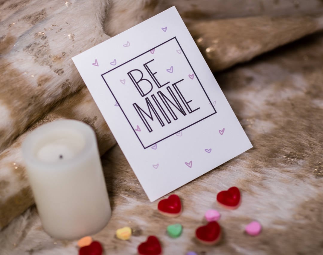 Be Mine Valentine's Card by StoneDonut Design