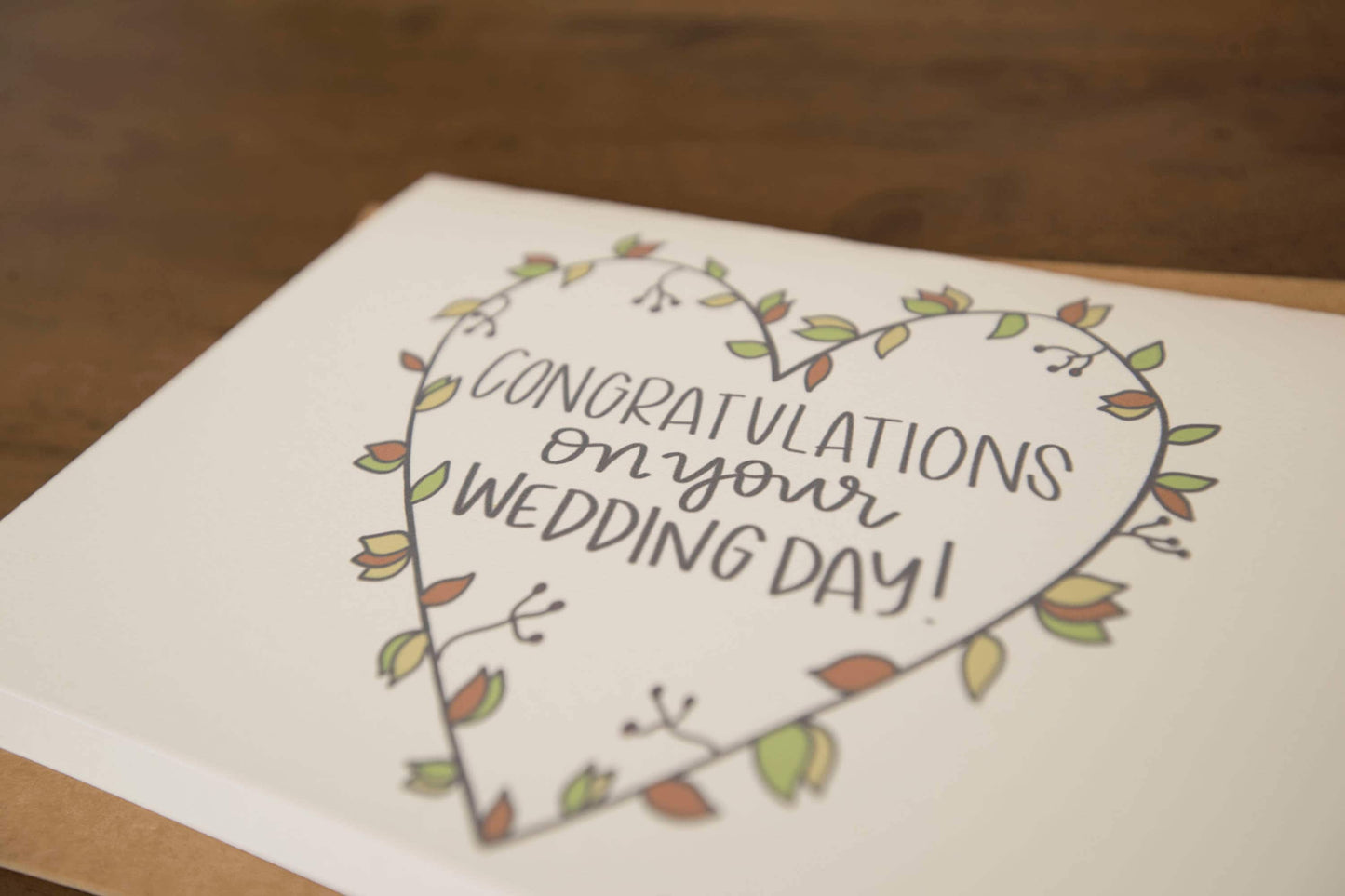 Congrats on Your Wedding Day by StoneDonut Design