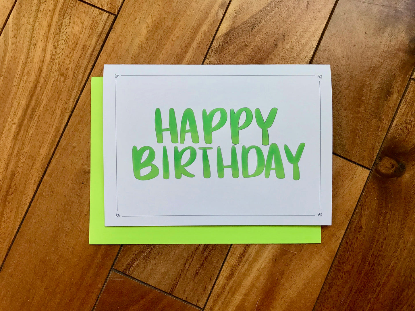 Simple Happy Birthday Card by StoneDonut Design