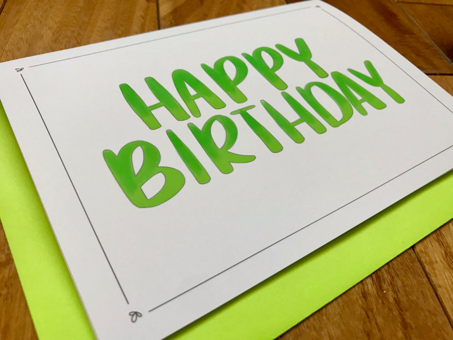 Simple Happy Birthday Card by StoneDonut Design