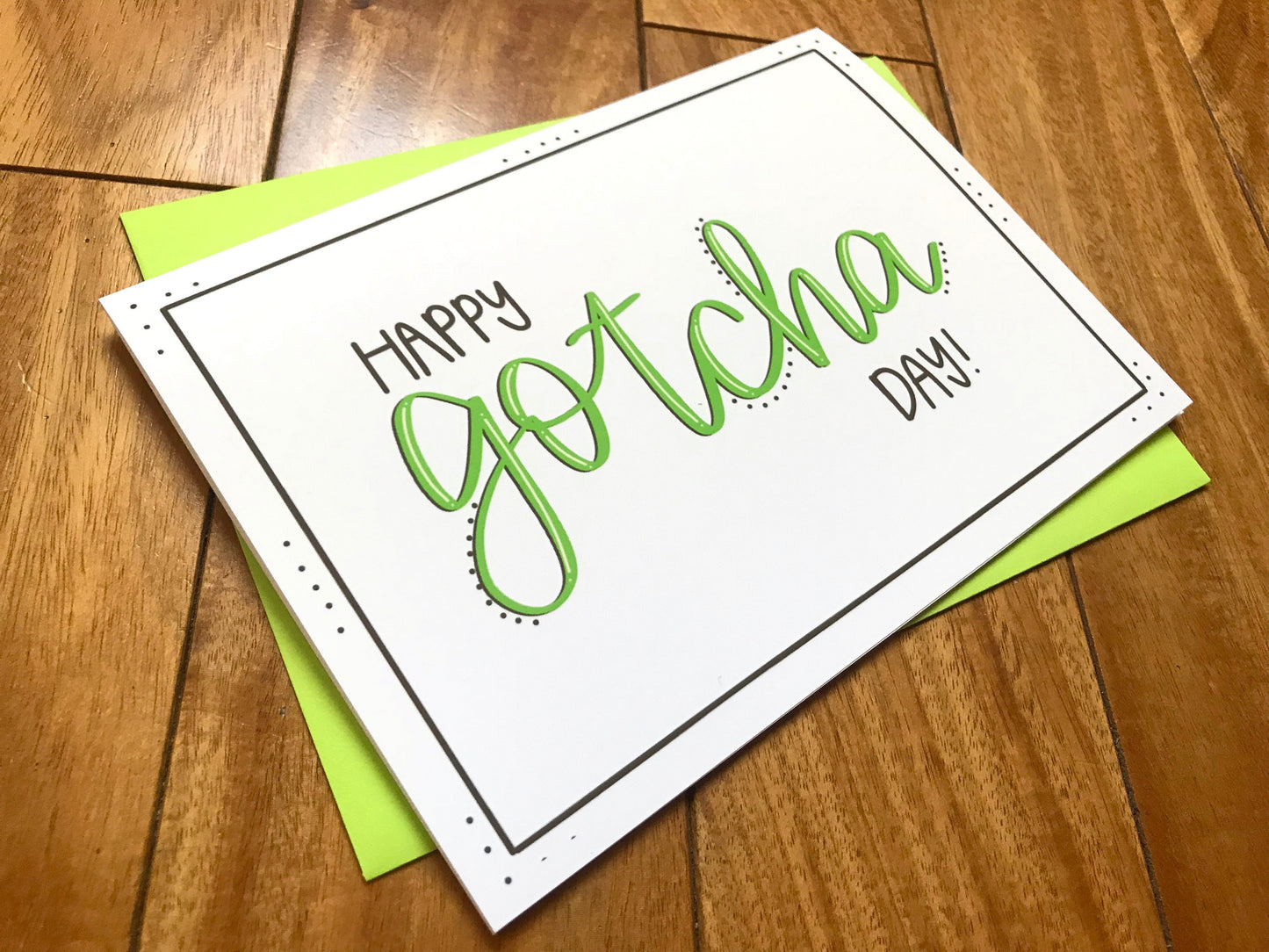 Happy Gotcha Day Adoption Card by StoneDonut Design
