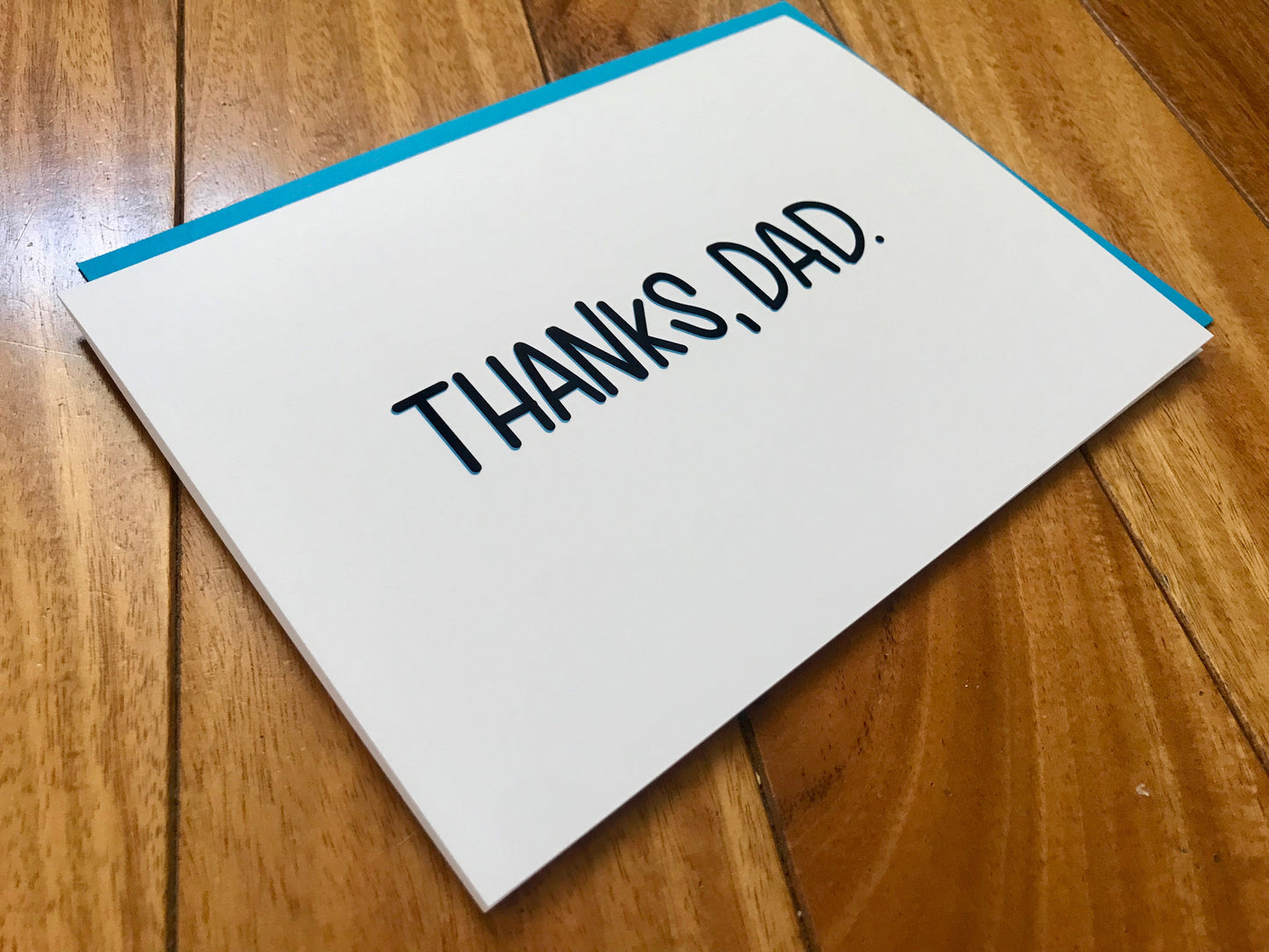 Thanks Dad Simple Father's Day Card by StoneDonut Design