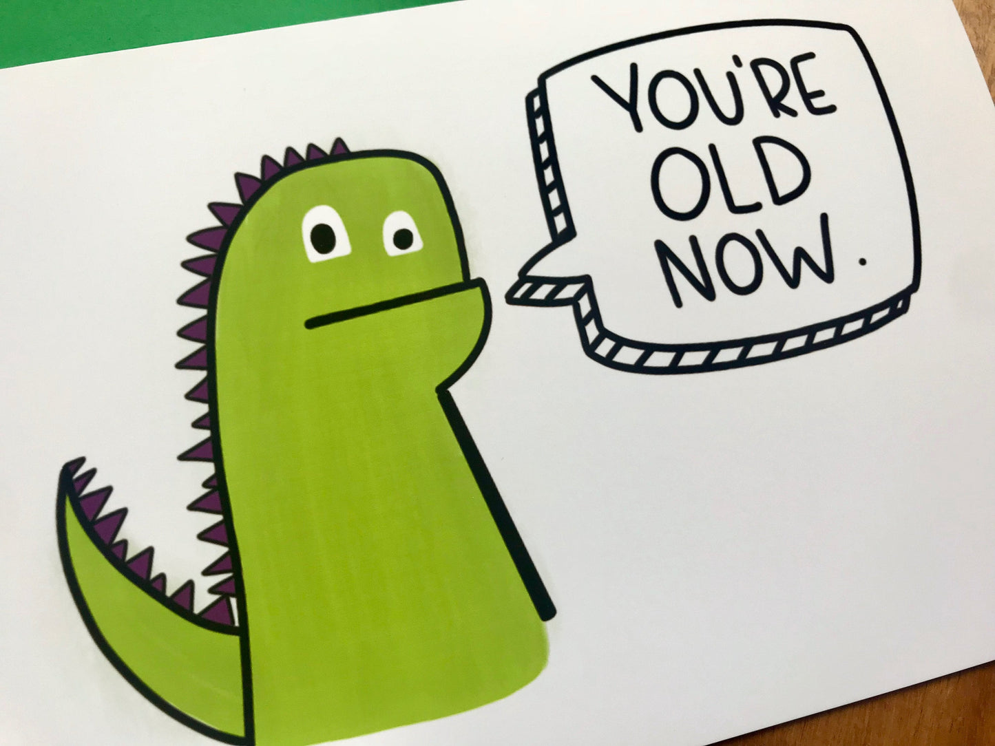You're Old Now Rude Birthday Card by Stonedonut Design
