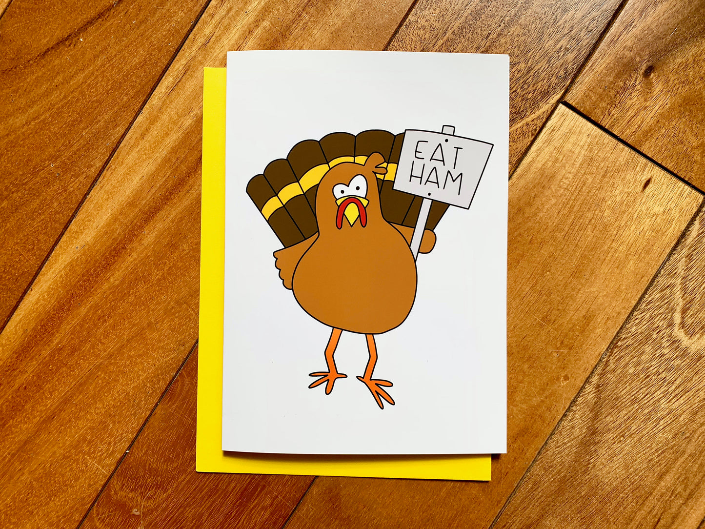 Thanksgiving Card Eat Ham by StoneDonut Design