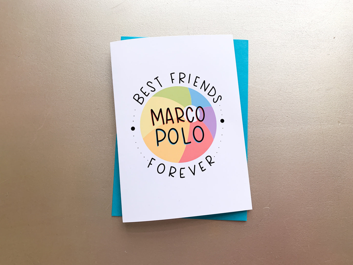 Social Distancing Best Friend Marco Polo Card by StoneDonut Design