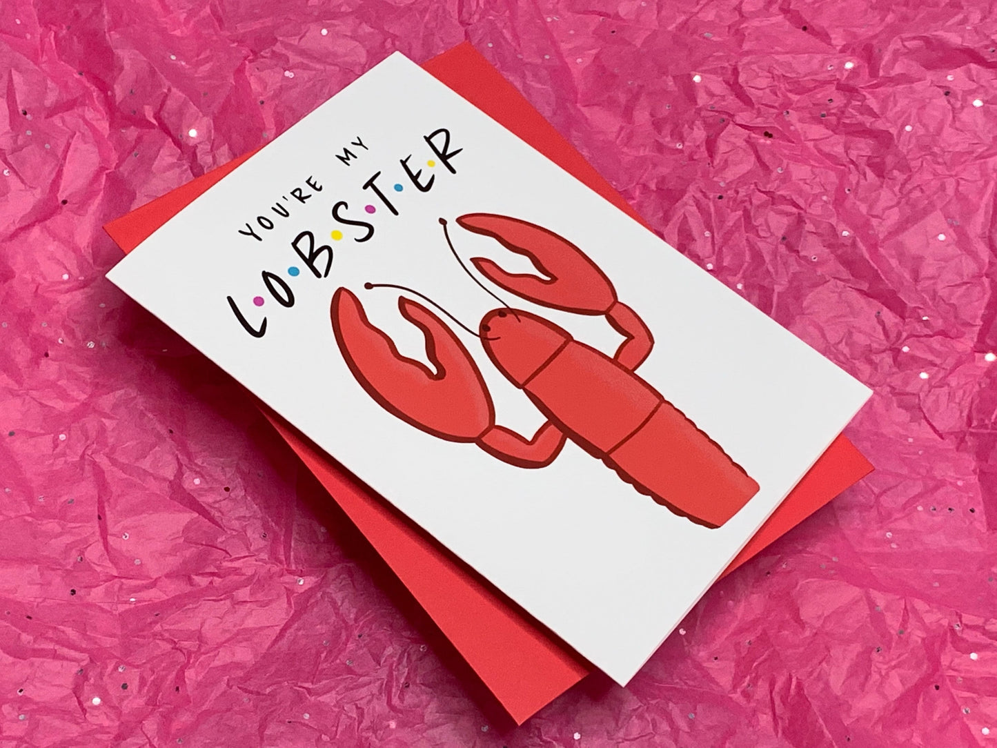 You're My Lobster Friends-Inspired Valentine's Day Card by StoneDonut Design