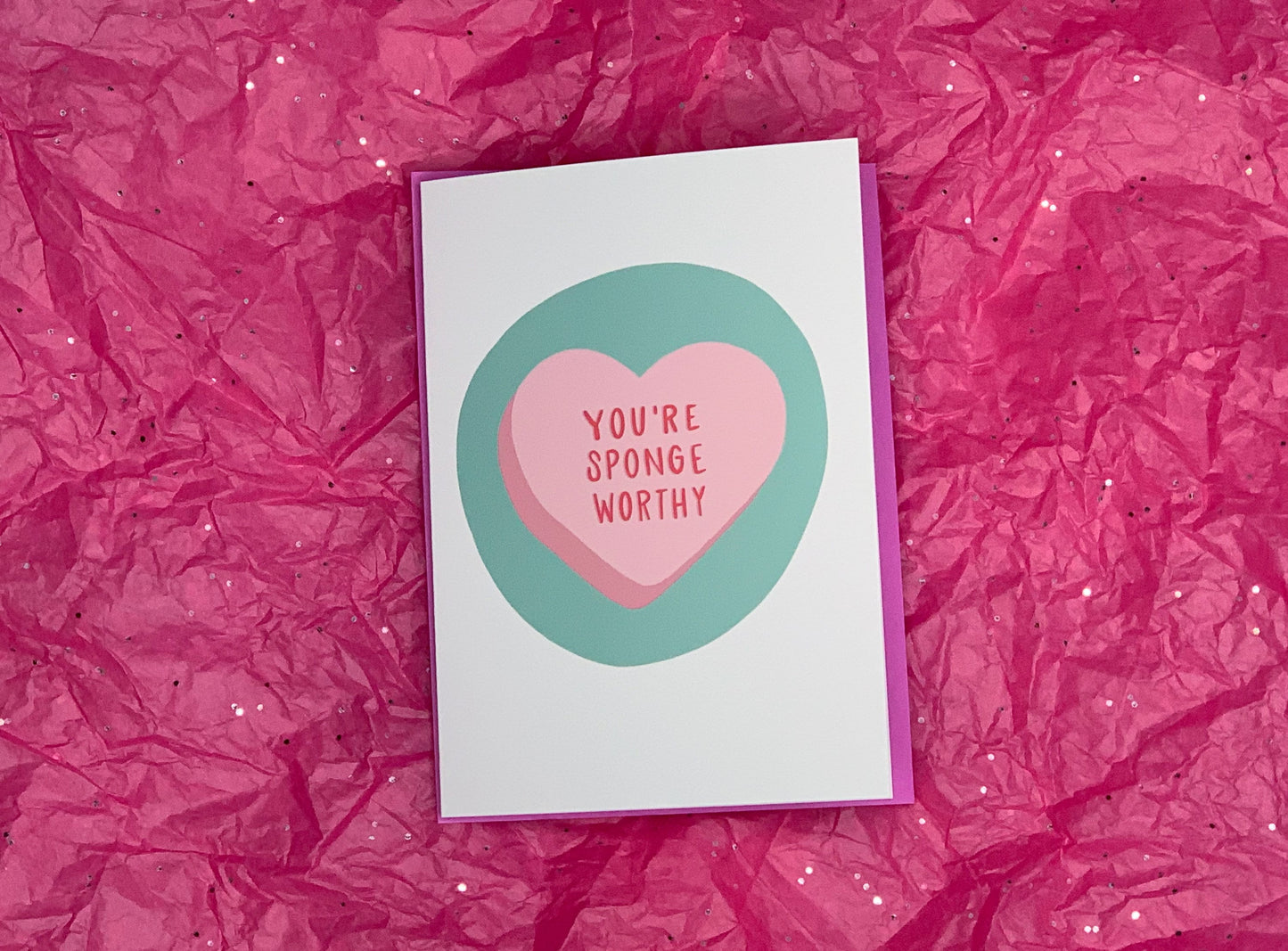 You're Sponge Worthy Seinfeld-Inspired Valentine's Day Card by StoneDonut Design
