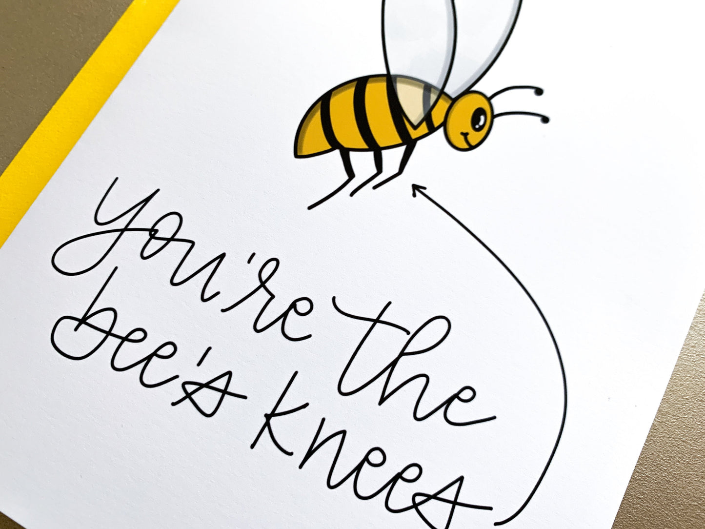 You're the Bee's Knees Valentine's Day Card by StoneDonut Design