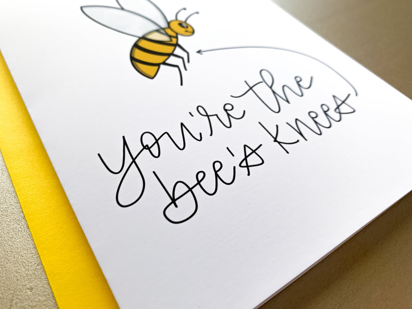 You're the Bee's Knees Valentine's Day Card by StoneDonut Design