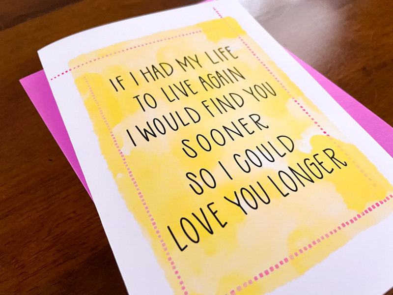 I Could Love You Longer Card by StoneDonut Design