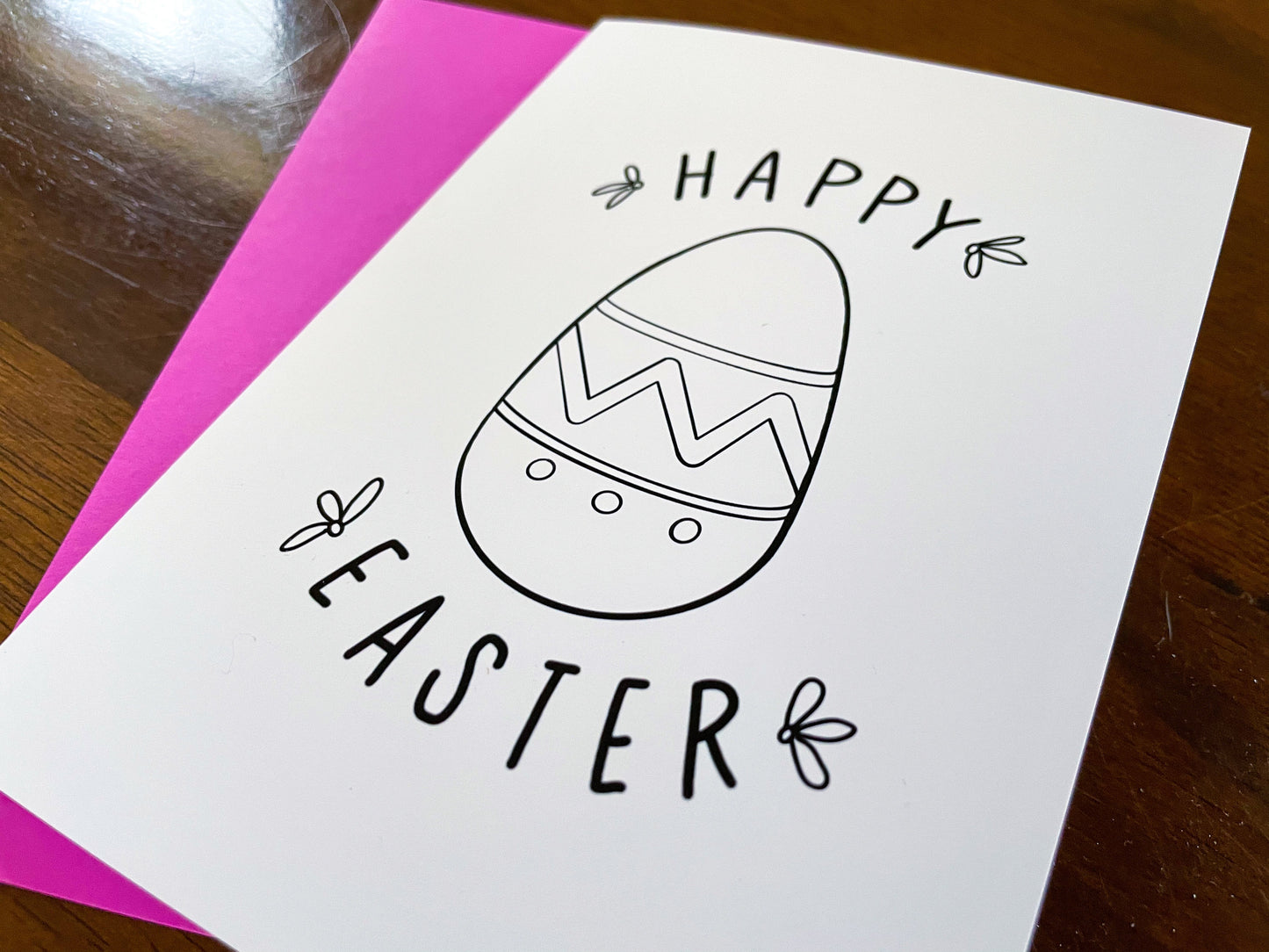 Happy Easter Card with Stickers by StoneDonut Design