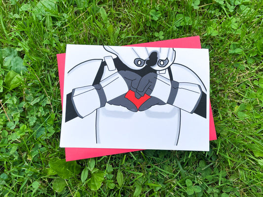 Stormtrooper Heart Hands Card by StoneDonut Design